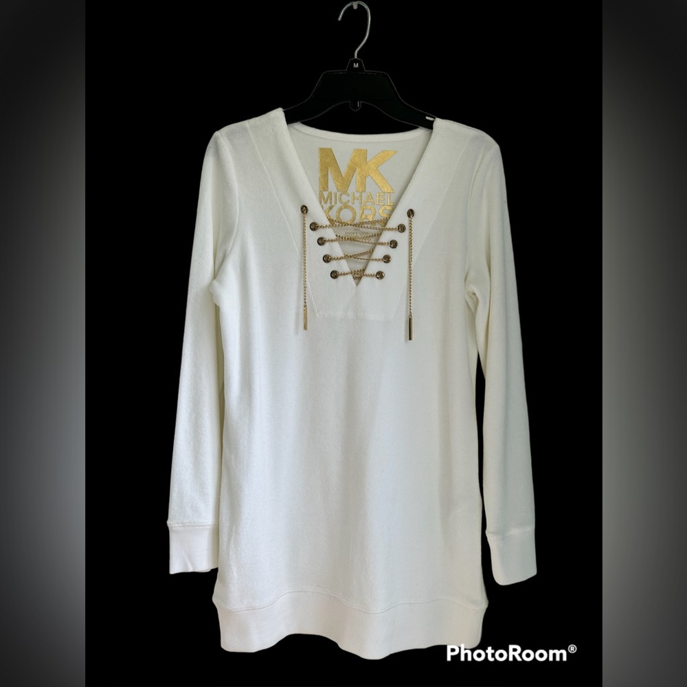 Michael Kors terry tunic/bathing suit coverup